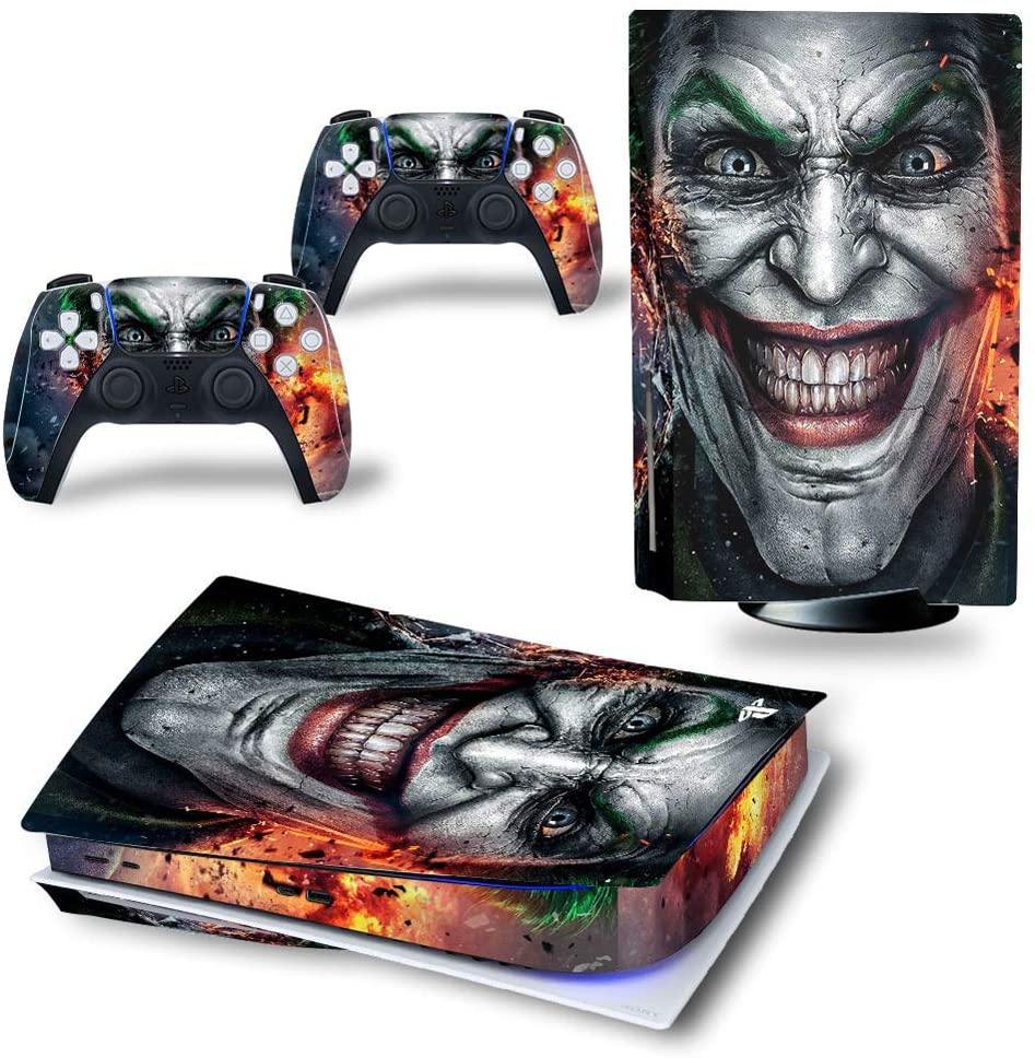 Decals Cover Whole Body Skin Protector for PS5 Playstation 5 Console Wrap Sticker Skin with 2 Wireless DualSense Controller Decal - JOY2ESpree