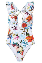 
                        
                          Cargar imagen en el visor de la galería, CUPSHE Women's One Piece Swimsuit Ruffle Deep V Neck Strappy Swimwear Bathing Suits
                        
                      