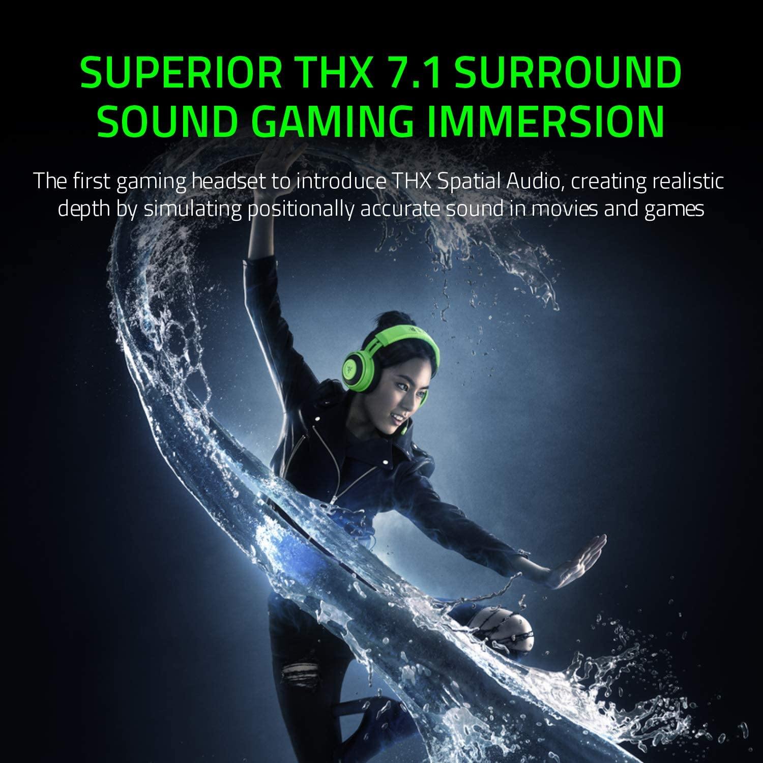 Razer Kraken Tournament Edition THX 7.1 Surround Sound Gaming Headset - JOY2ESpree