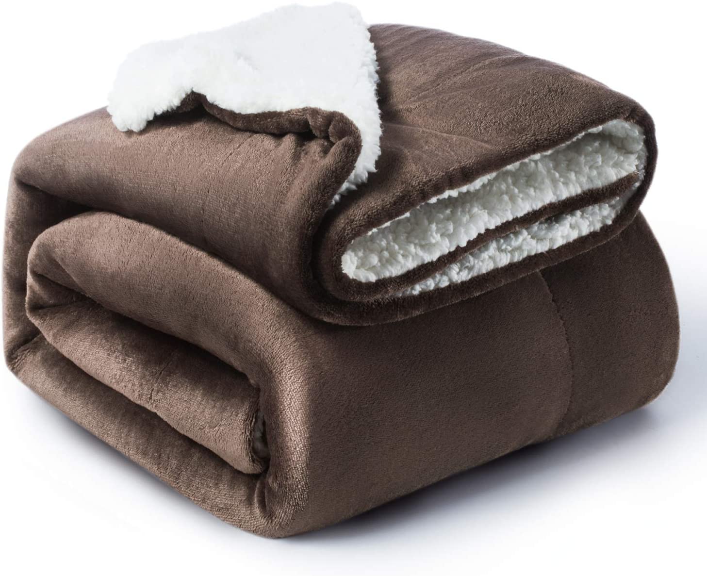 Bedsure Sherpa Fleece Blanket Throw Size Navy Lightweight Super Soft Cozy Luxury Bed Blanket Microfiber