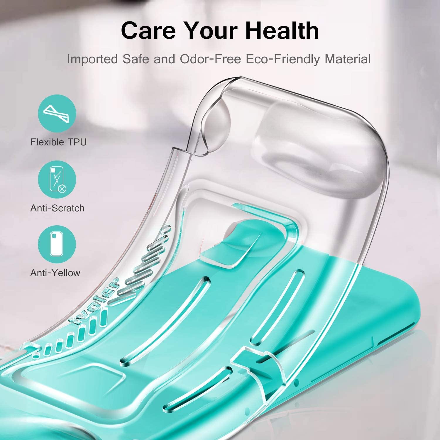 iVoler Protective TPU Glitter Case for Nintendo Switch Lite 2019 with 2 Pack Tempered Glass Screen Protector - JOY2ESpree