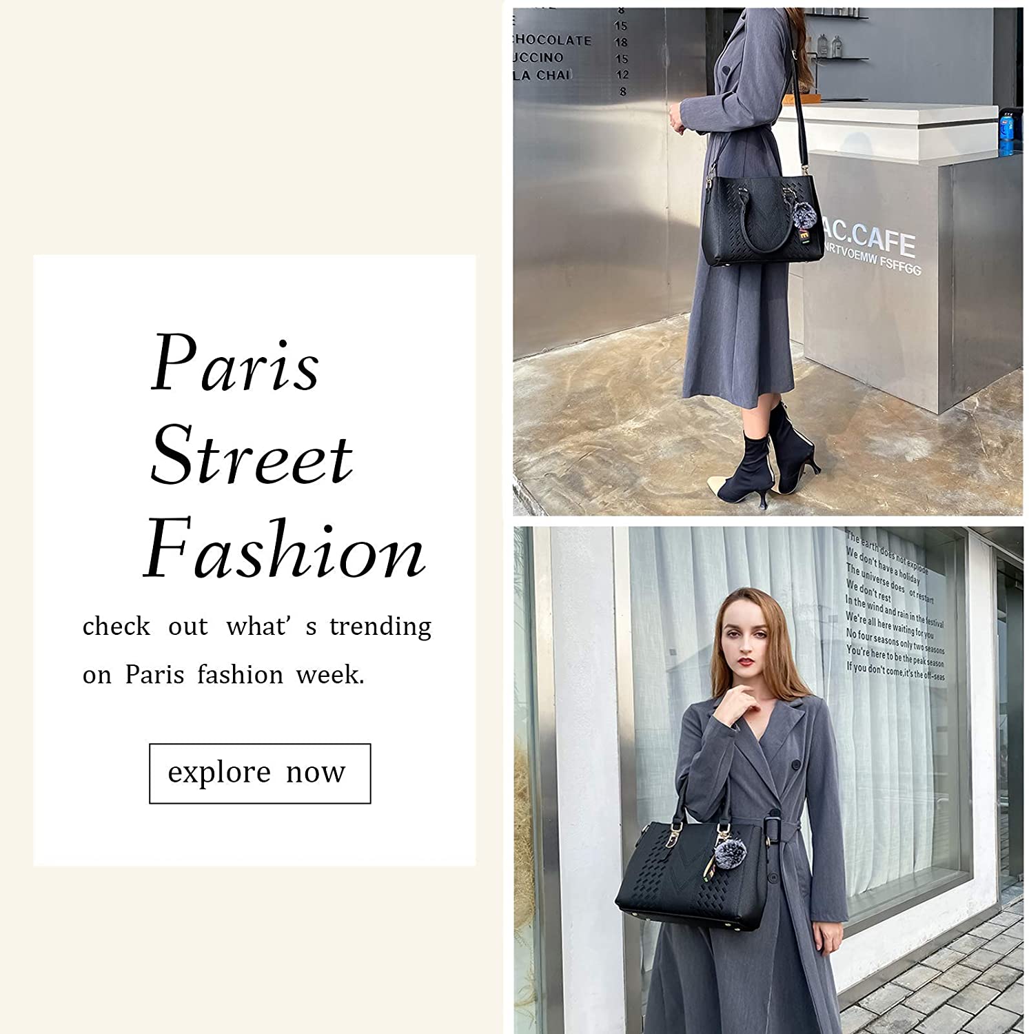 YNIQUE Satchel Purses and Handbags for Women Shoulder Tote Bags