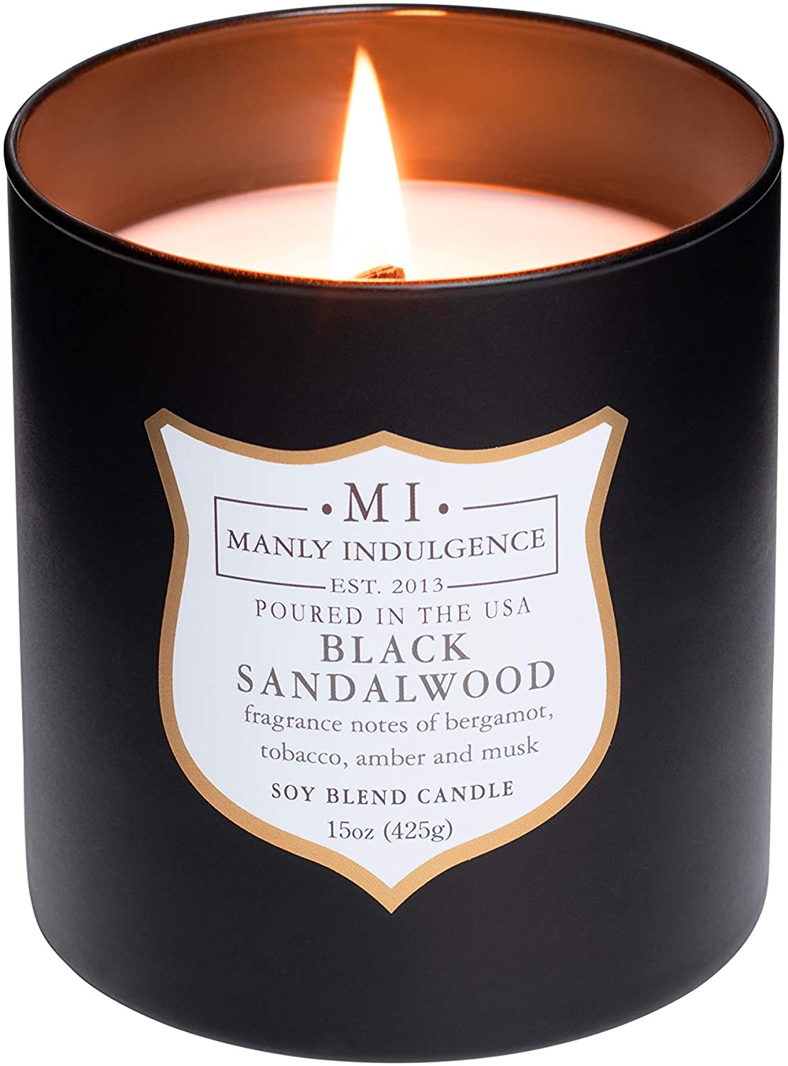 Manly Indulgence Sea Salt & Ginger Scented Jar Candle, 15 Oz, White