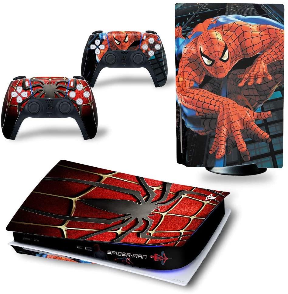 Mmoptop PS5 Skin Aven-GeRs for Playstation 5 Disc Version with Console and Dualsense Controller - Full Set - JOY2ESpree