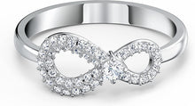 
                        
                          Load image into Gallery viewer, SWAROVSKI Women's Infinity Ring Collection, Rhodium Plated, Clear Crystals - JOY2ESpree
                        
                      