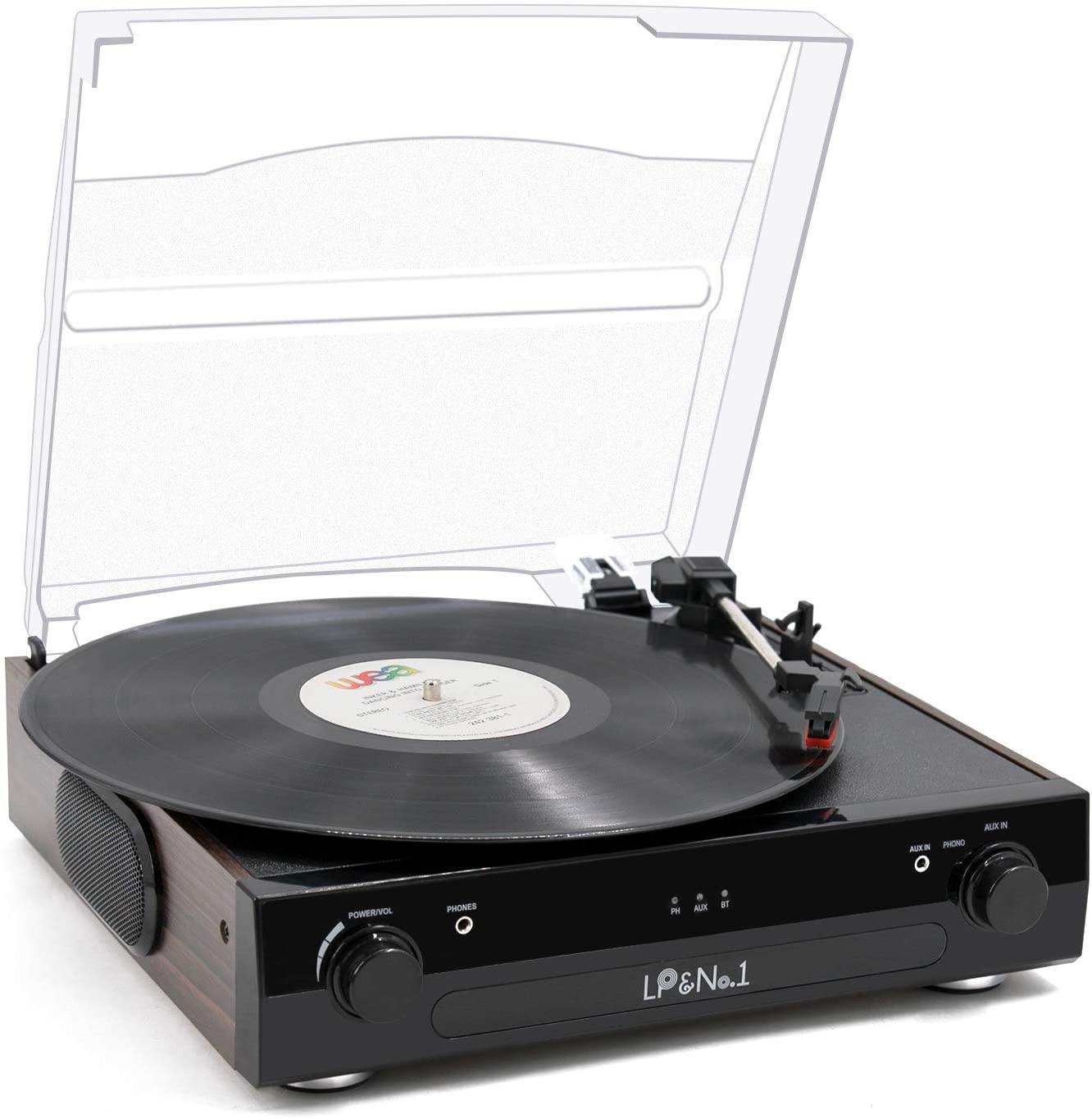 LP&No.1 Bluetooth Record Player with USB Play and Recording - JOY2ESpree