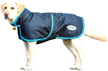 
                        
                          Load image into Gallery viewer, Weatherbeeta Parka 1200D Deluxe Dog Coat (20", Navy/Grey/White)
                        
                      