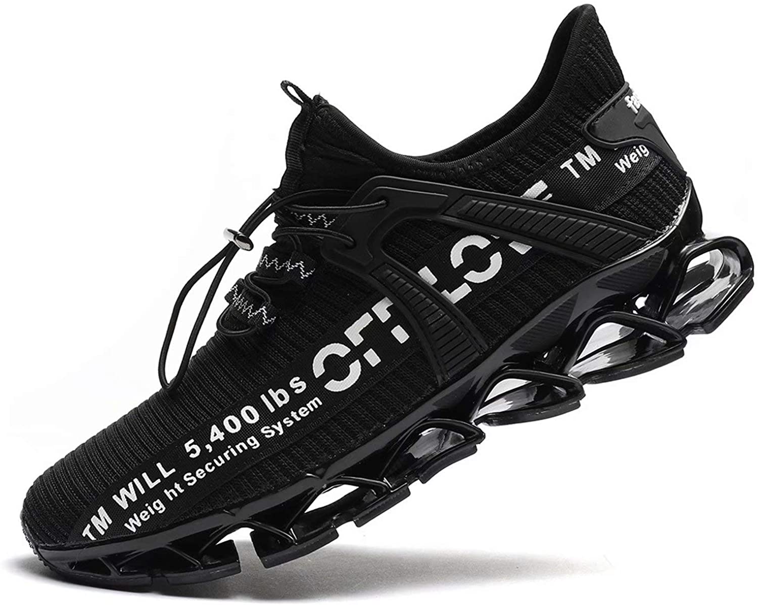 Pozvnn Mens Blade Sneakers Athletic Running Shoes Non Slip Walking Fashion Tennis Shoes