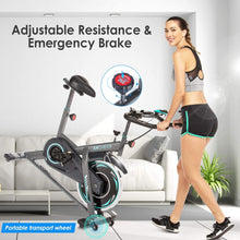 
                        
                          Cargar imagen en el visor de la galería, ANCHEER Exercise Bike Stationary, 49 Lbs Weight Capacity- Indoor Cycling Bike with Tablet Holder and LCD Monitor for Home Workout - JOY2ESpree
                        
                      