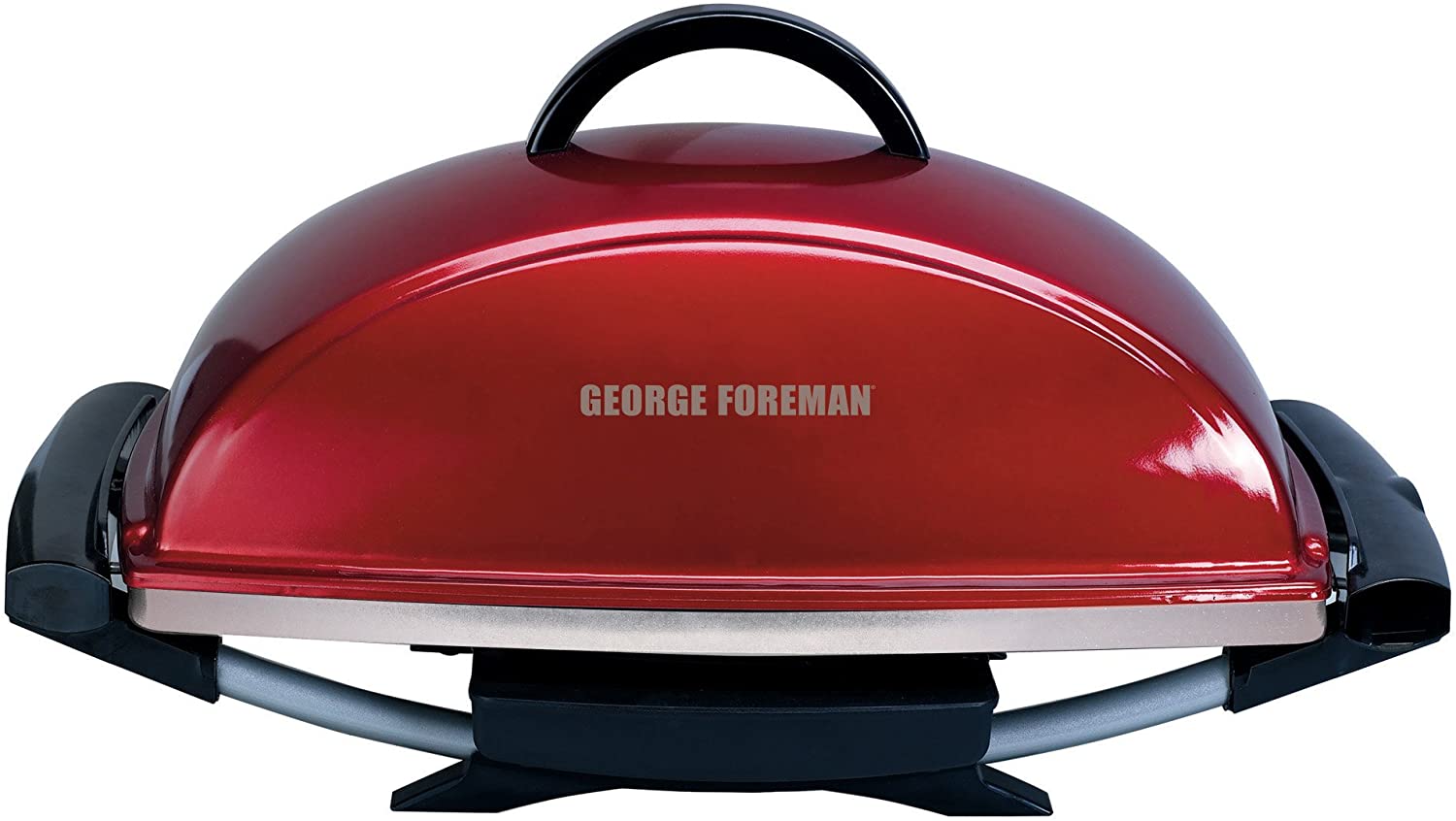 George Foreman 12-Serving Indoor/Outdoor Rectangular Electric Grill, Red, GFO201R - JOY2ESpree