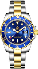 
                        
                          Cargar imagen en el visor de la galería, Mens Luxury Watches Ceramic Bezel Sapphire Glass Luminous Quartz Silver Gold Two Tone Stainless Steel Watch
                        
                      