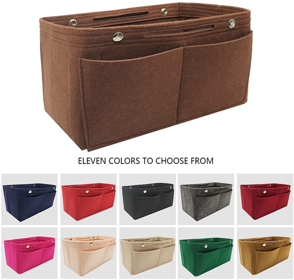 Felt Purse Organizer Insert Bag organizer Multi Pocket Bag in Bag Organizer Shaper