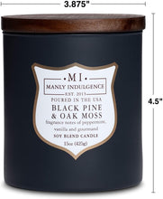 
                        
                          Load image into Gallery viewer, Manly Indulgence Sea Salt &amp; Ginger Scented Jar Candle, 15 Oz, White
                        
                      