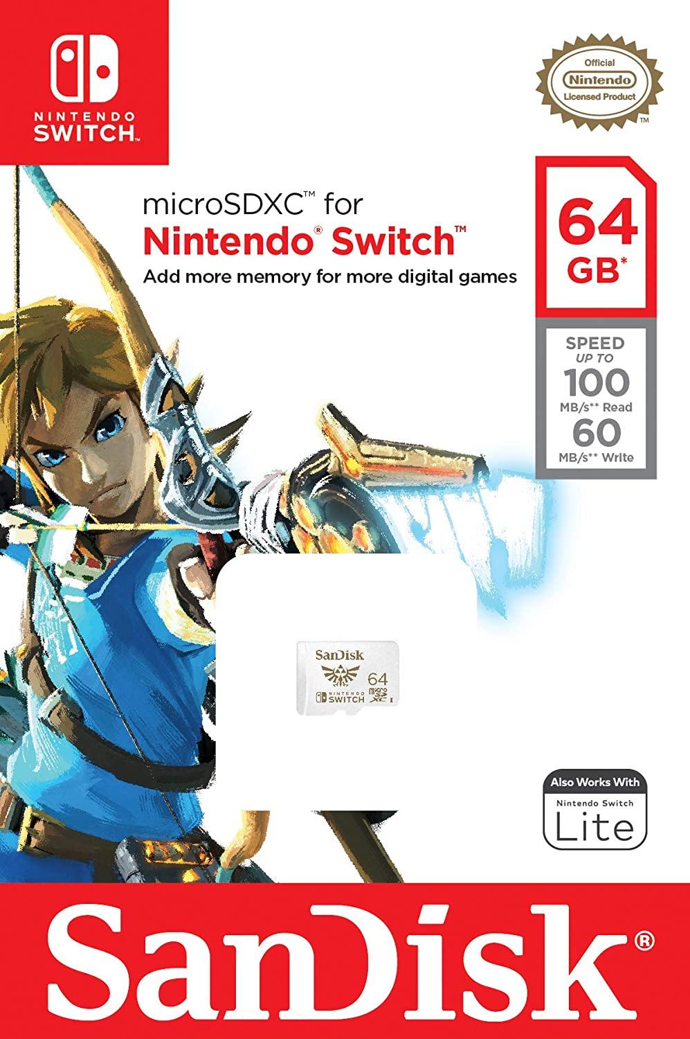 SanDisk 256GB microSDXC Card, Licensed for Nintendo Switch - SDSQXAO-256G-GNCZN - JOY2ESpree