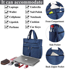
                        
                          將圖片載入圖庫檢視器 Canvas Tote Bag Waterproof Nylon Multi Pocket Shoulder Bags Laptop Work Bag Teacher Purse and Handbags for Women &amp; Men
                        
                      