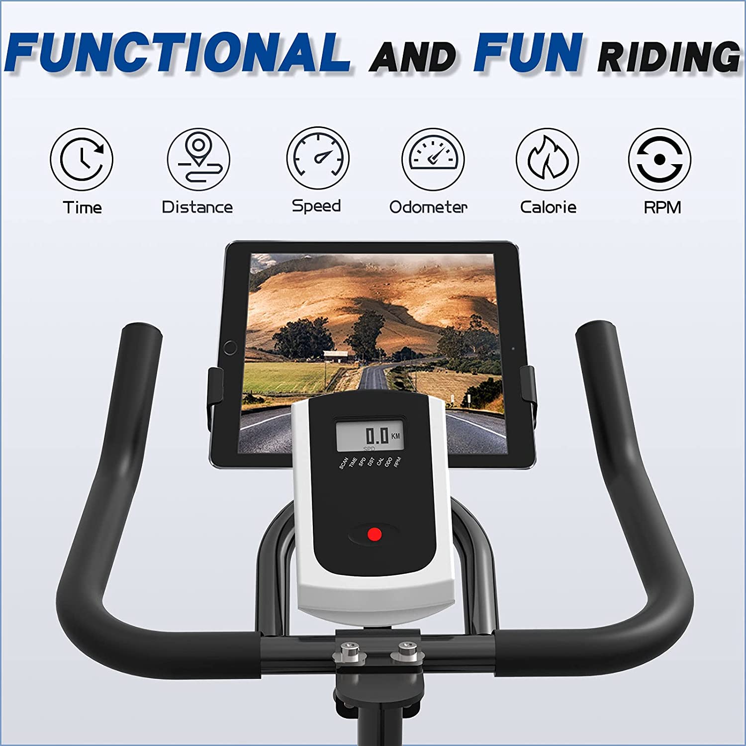 KLL Indoor Cycling Bike, Upgraded Stationary Carido Belt Drive Indoor Exercise Bike for Home Gym - JOY2ESpree