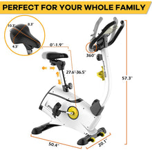
                        
                          Cargar imagen en el visor de la galería, JKANGFIT Exercise Bike Stationary Bikes with 8-Level Magnetic Resistance and LCD Monitor, Indoor Cycling Bike 300 LB Capacity Upright Workout Bike - JOY2ESpree
                        
                      