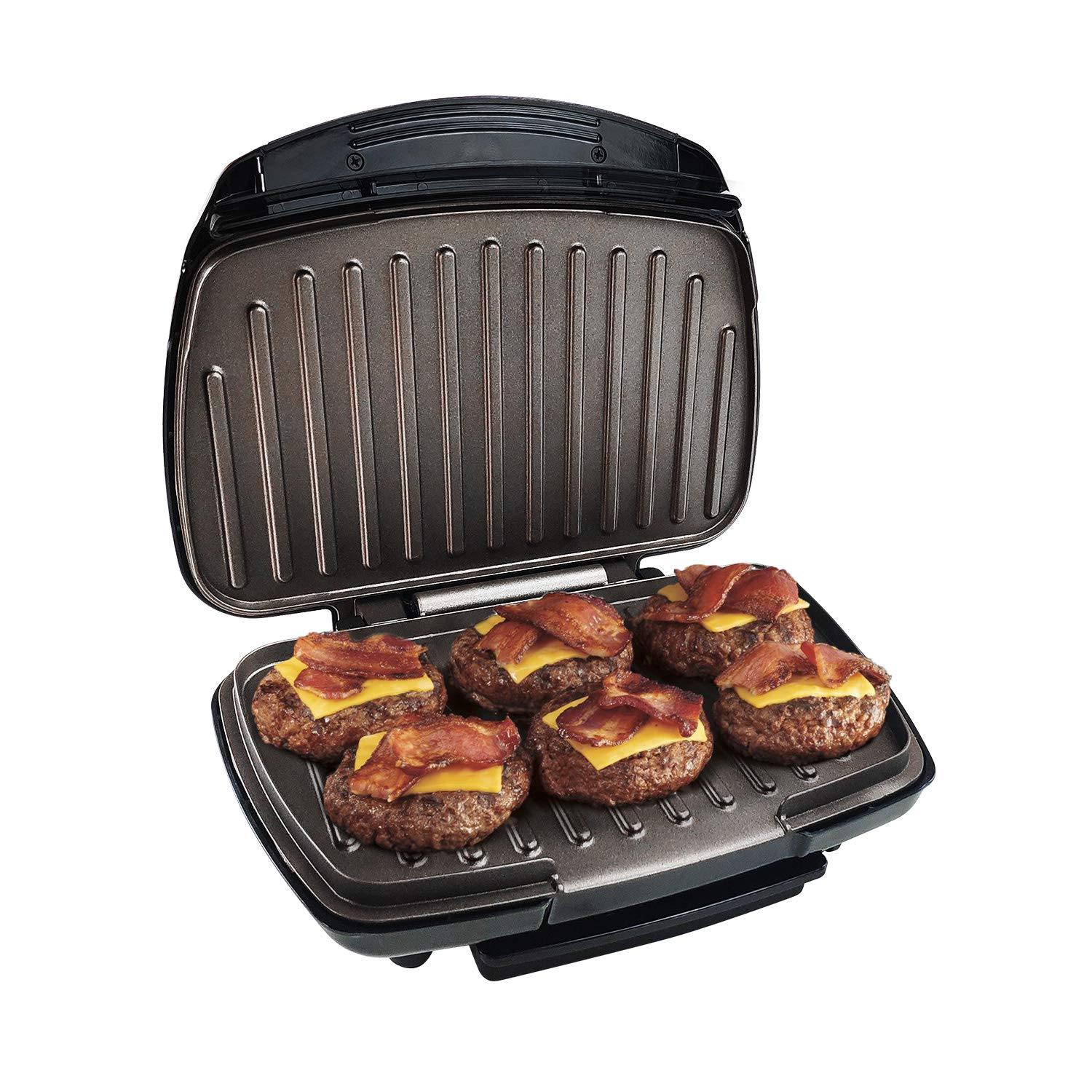 Health and Home 2-Serving Classic Plate Grill Maker and Panini Press, Black, KS-306 - JOY2ESpree
