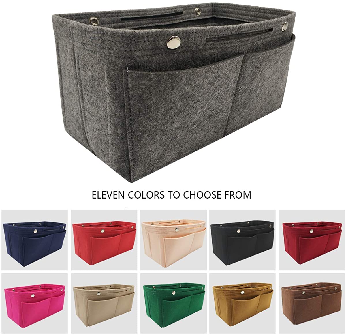 Felt Purse Organizer Insert Bag organizer Multi Pocket Bag in Bag Organizer Shaper