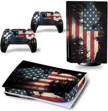 
                        
                          Load image into Gallery viewer, DOMILINA PS5 Skin Stickers, Full Body Vinyl Decal Cover for Playstation 5 Disk Edition Console &amp; Controllers - Dancing Fire - JOY2ESpree
                        
                      