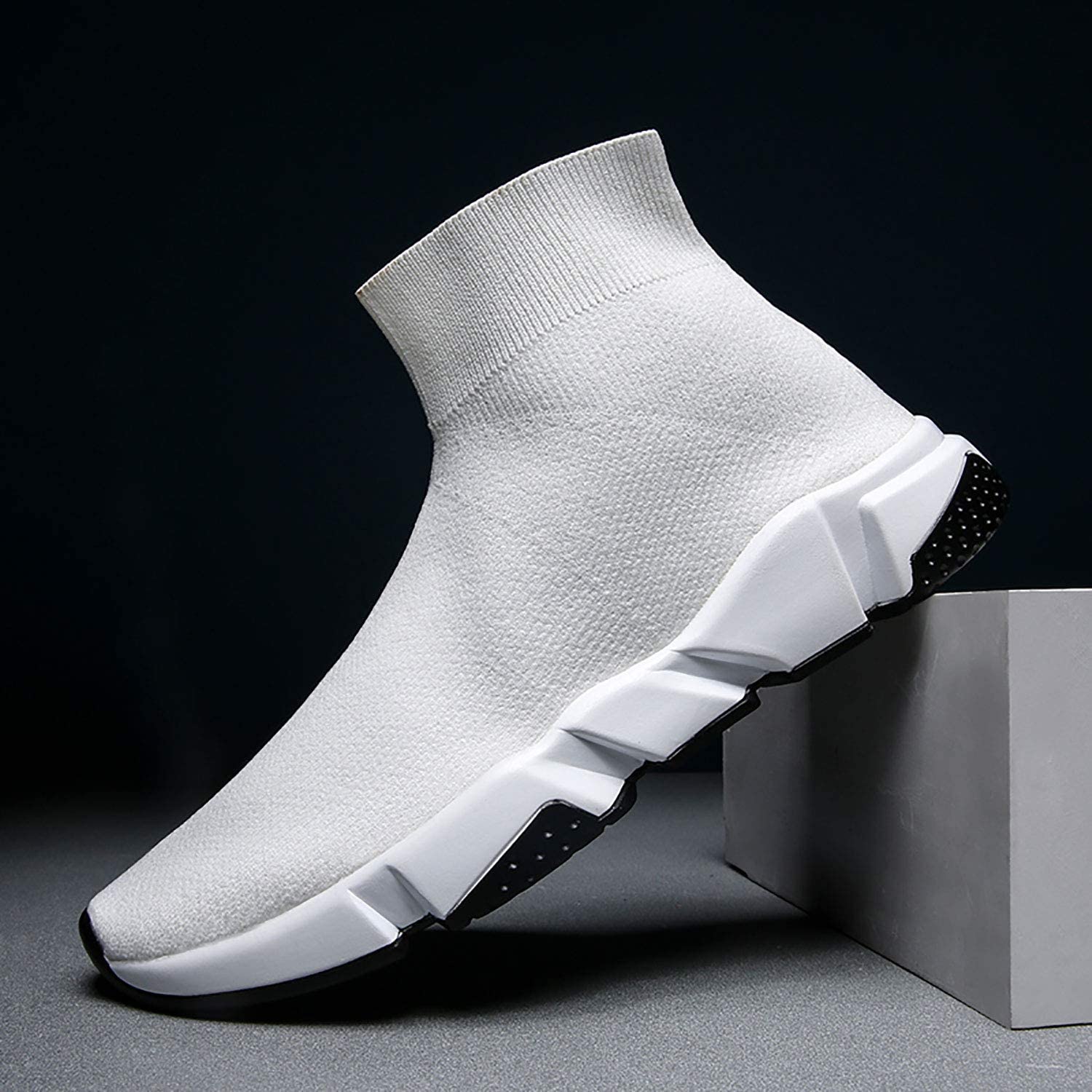 Mevlzz Mens Casual Athletic Sneakers Knit Running Shoes Tennis Shoe for Men Walking Baseball Jogging