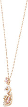 
                        
                          Load image into Gallery viewer, Swarovski Women's Dazzling Swan Necklace, Blue Crystals, Pink Crystals - JOY2ESpree
                        
                      