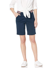 
                        
                          Load image into Gallery viewer, Jag Jeans Women's Petite Gracie Pull on Convertible Short W/Sport Stripe
                        
                      