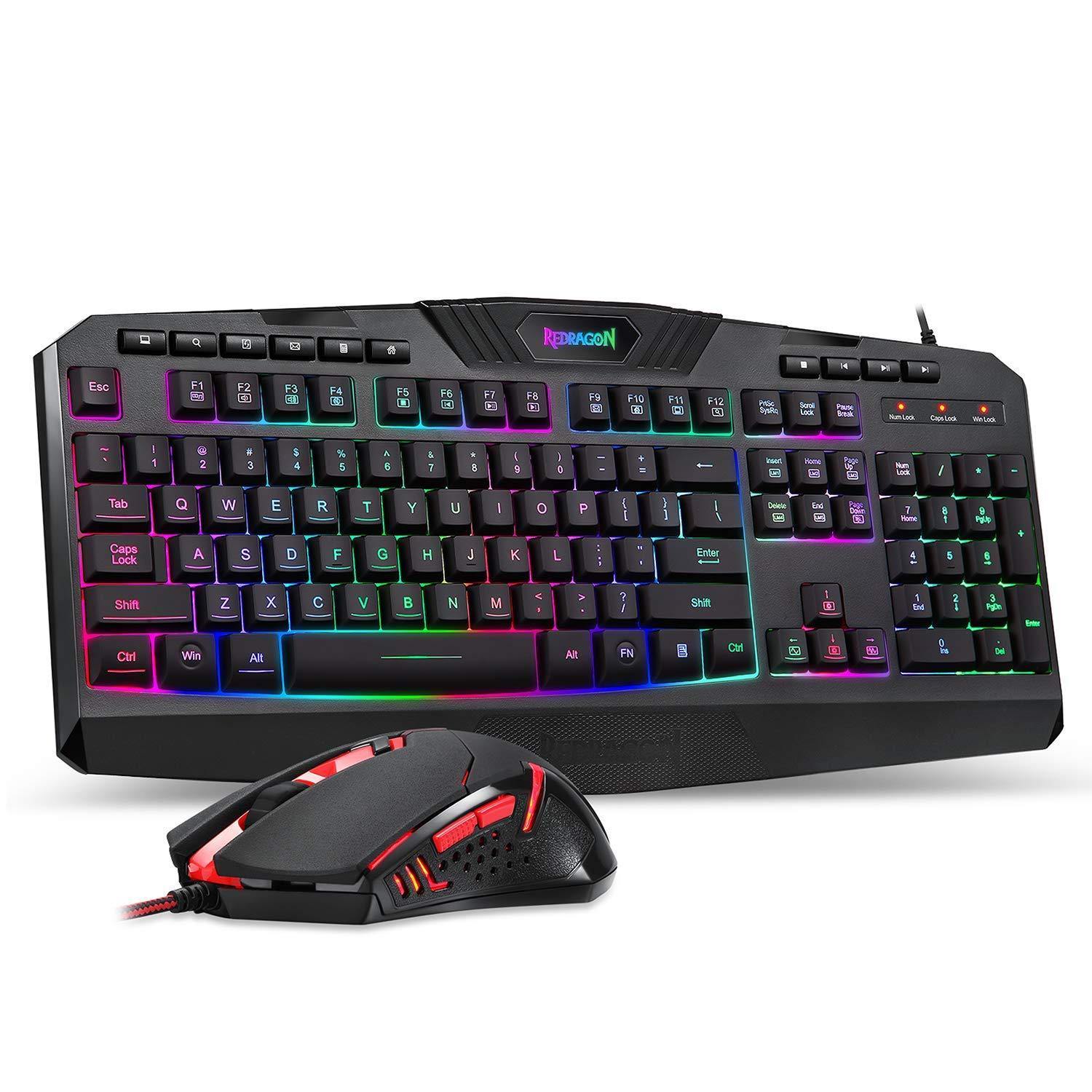 Redragon S101 Wired Gaming Keyboard and Mouse Combo RGB Backlit Gaming Keyboard - JOY2ESpree