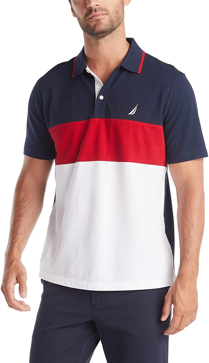 Nautica Men's Short Sleeve Cotton Polo T-Shirt - JOY2ESpree