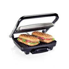 
                        
                          गैलरी व्यूवर में इमेज लोड करें, Hamilton Beach Panini Press, Sandwich Maker &amp; Electric Indoor Grill, Upright Storage, Nonstick Easy Clean Grids, Stainless Steel (25410) - JOY2ESpree
                        
                      