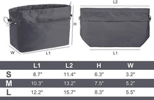 
                        
                          Cargar imagen en el visor de la galería, Vercord Purse Organizer Insert Bag Tote Handbags Pocketbook Inserts Organizers Zipper 11 Pockets Black Medium
                        
                      