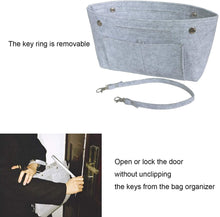 
                        
                          Muat gambar ke penampil Galeri, YIICOOLY Felt Tote Handbag Purse Organizer Insert Divider Shaper Bag in Bag
                        
                      