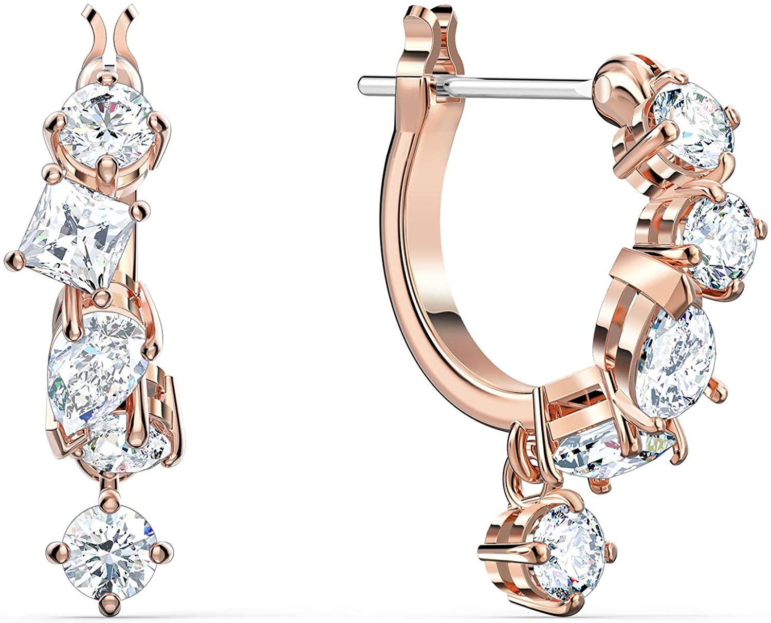 SWAROVSKI Women's Attract Jewelry Collection, Rhodium Finish, Clear Crystals - JOY2ESpree