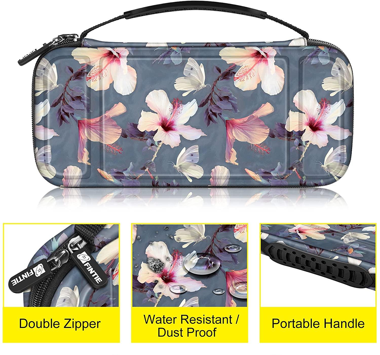 Fintie Carry Case for Nintendo Switch - [Shockproof] Hard Shell Protective Cover Travel Bag w/10 Game Card Slots - JOY2ESpree