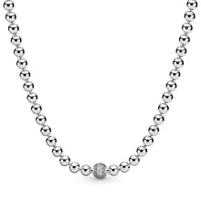 
                        
                          將圖片載入圖庫檢視器 Pandora Jewelry Beads and Pave Cubic Zirconia Necklace in Sterling Silver, 17.7" - JOY2ESpree
                        
                      