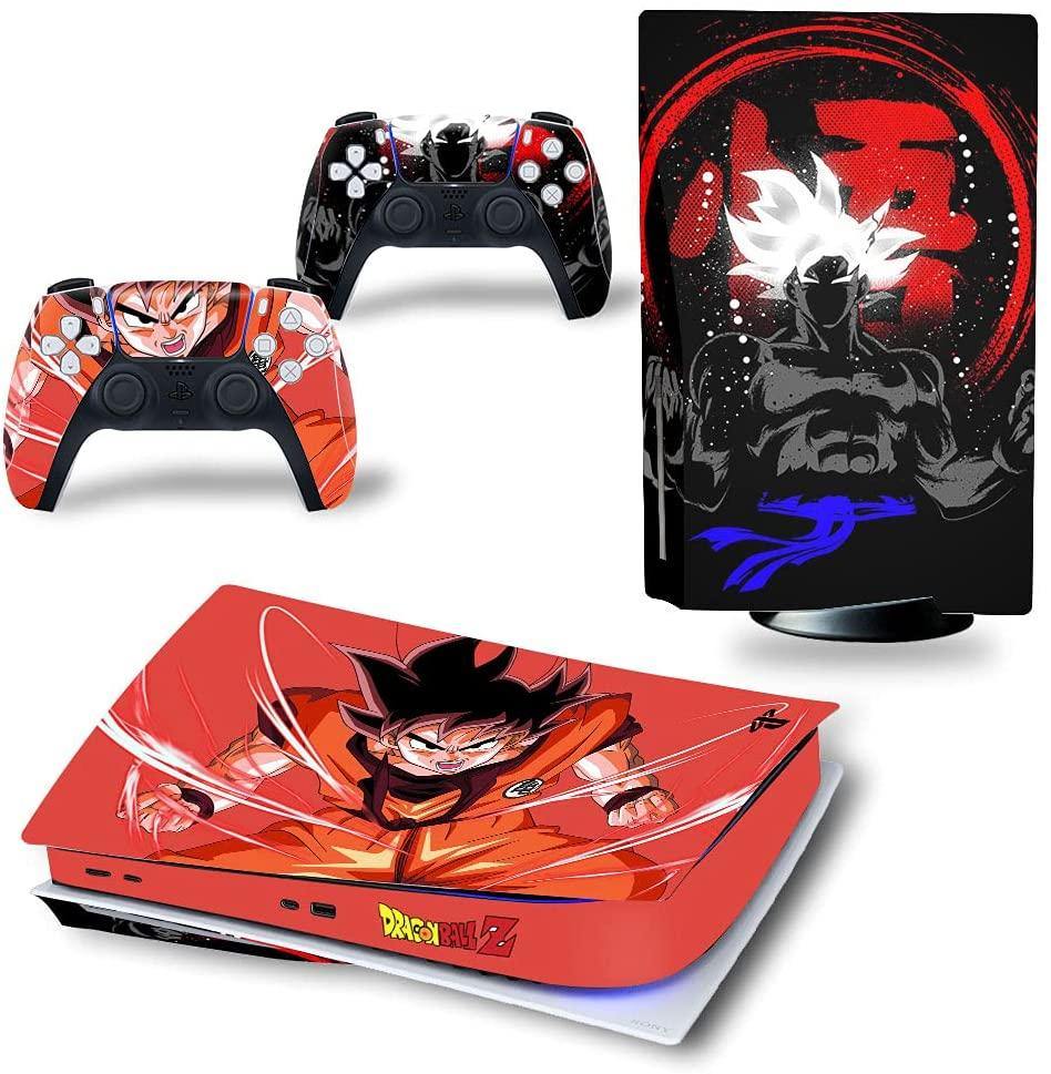 Mmoptop PS5 Skin for Playstation 5 Disc Version Console and Controller Vinyl Cover Skins Wrap - Black Pan-Ther - JOY2ESpree