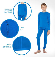 
                        
                          Load image into Gallery viewer, Rocky Thermal Underwear for Boys Fleece Lined Thermals Kids Base Layer Long John Set
                        
                      