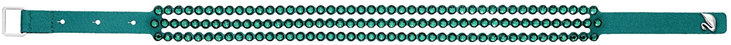 SWAROVSKI Women's Leather Look Crystal Power Bracelet Collection - JOY2ESpree