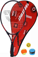 
                        
                          Load image into Gallery viewer, Crossway Sports 23" 25" Junior Tennis Racket 23 Inch 25 Inch Racquet Prestrung Aluminum w/ Youth Foam Training Ball - JOY2ESpree
                        
                      