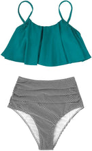 
                        
                          Muat gambar ke penampil Galeri, CUPSHE Women's High Waisted Falbala Bikini Set
                        
                      