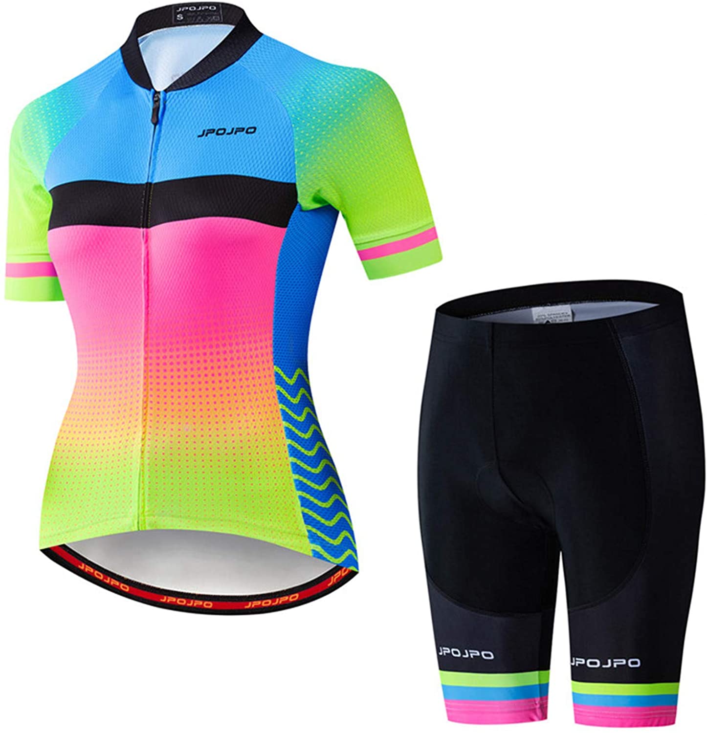 Women's Cycling Clothing Short Sleeve Bike Jersey Sets Bib Shorts Summer Cycling Sets Reflective