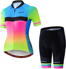
                        
                          Muat gambar ke penampil Galeri, Women's Cycling Clothing Short Sleeve Bike Jersey Sets Bib Shorts Summer Cycling Sets Reflective
                        
                      