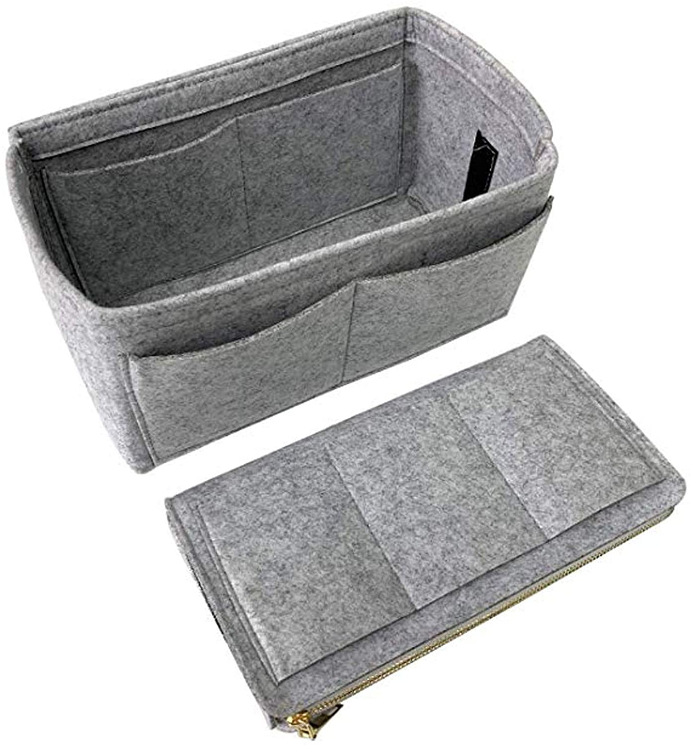 SheYang Tote Shaper, Fit LV Speedy, Longchamp, Tote & Purse Organizer Insert, Felt Bag organizer with zipper, Handbag