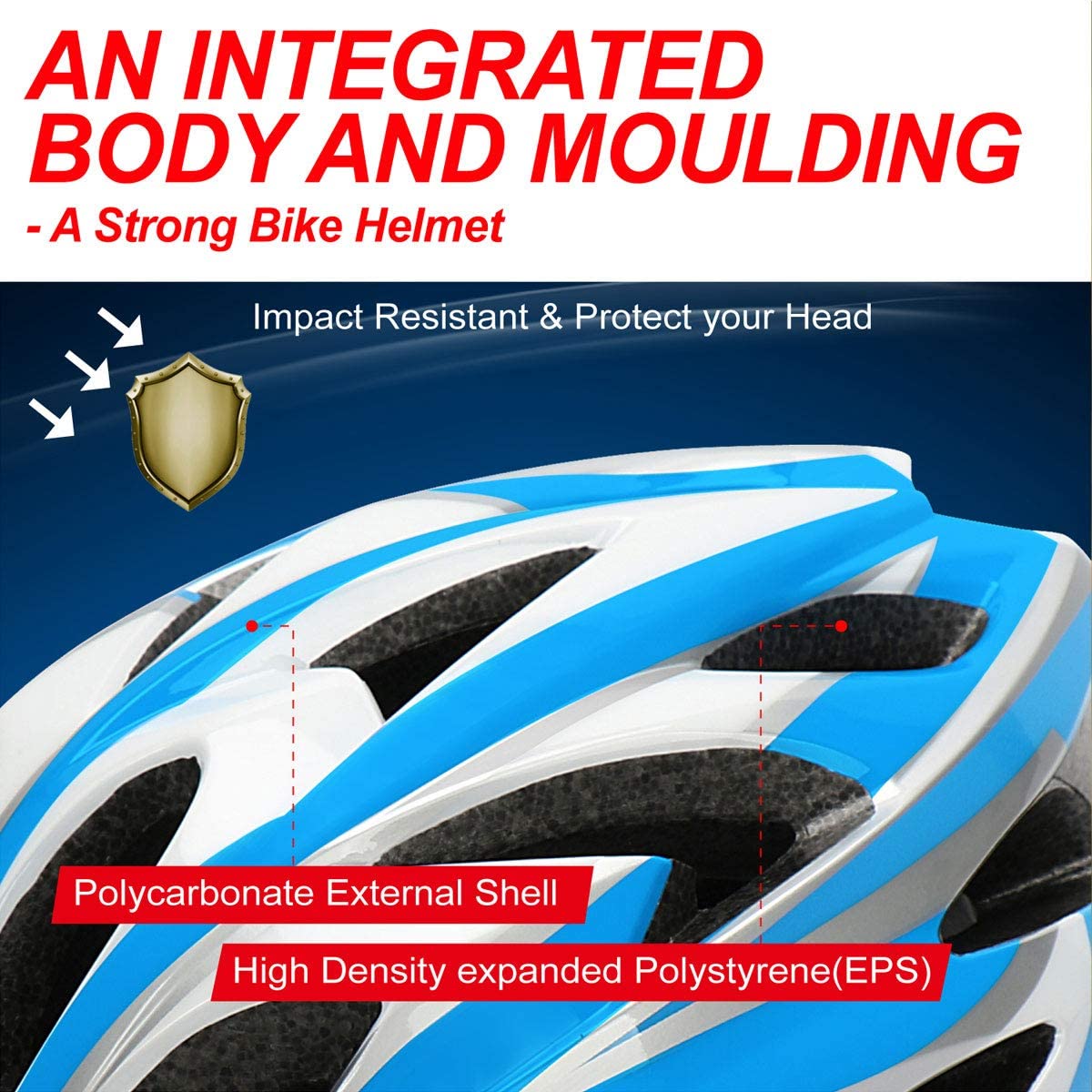 AGH Adult Adjustable Helmet,CPSC Certified for Mountain Road Bicycle Helmet with Detachable Visor for Men Women