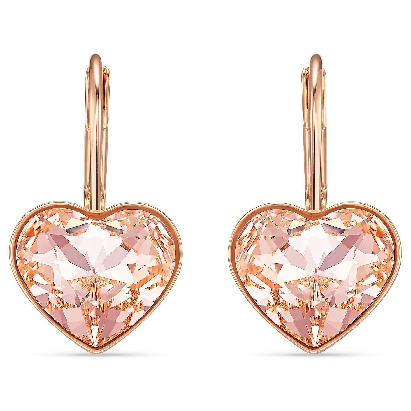 Swarovski Bella Heart Pierced Earrings Silk/Pink One Size - JOY2ESpree