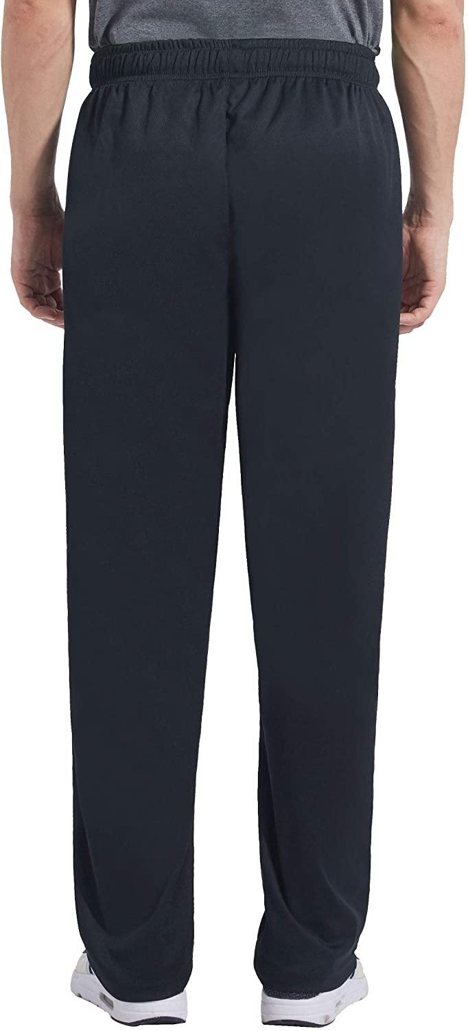 Duuluup Mens Jogger Sweatpants with Pockets Open Bottom Elastic Waist Workout Pants for Training Track Running - JOY2ESpree