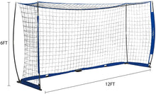 
                        
                          Muat gambar ke penampil Galeri, Pinty 12x6ft Soccer Goal, Knotless Kids' Soccer Net with 12pcs Soccer Cones Set in Multi Colors, Easy Setup Steel Poles and Portable Design - JOY2ESpree
                        
                      