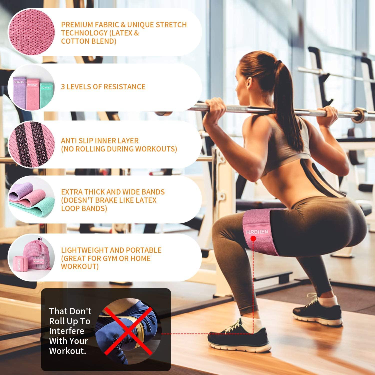 Hurdilen Resistance Bands Loop Exercise Bands - JOY2ESpree