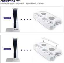 
                        
                          画像をギャラリービューアに読み込む, Stand with Cooling Fan and Dual Controller Charger for PS5 - JOY2ESpree
                        
                      
