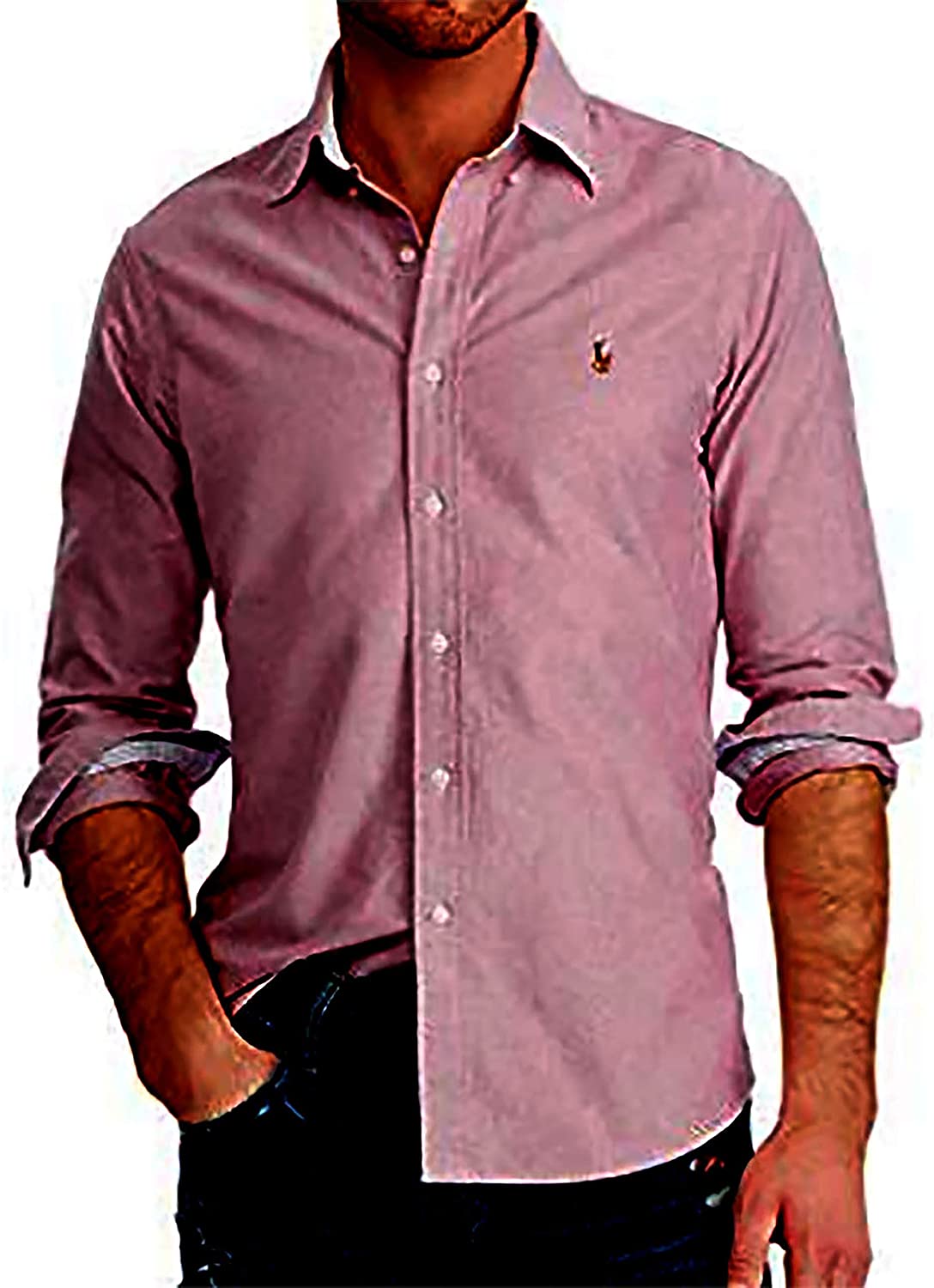 Polo Ralph Lauren Mens Classic Fit Oxford Longsleeve Buttondown Shirt